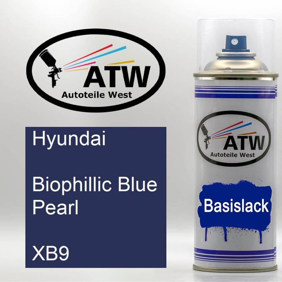 Hyundai, Biophillic Blue Pearl, XB9: 400ml Sprühdose, von ATW Autoteile West.